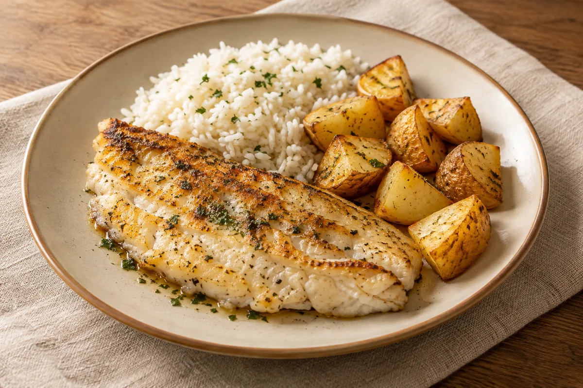 Filé de pescada branca grelhado